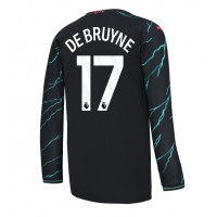 Manchester City Kevin De Bruyne #17 Tredje Tröja 2023-24 Långa ärmar